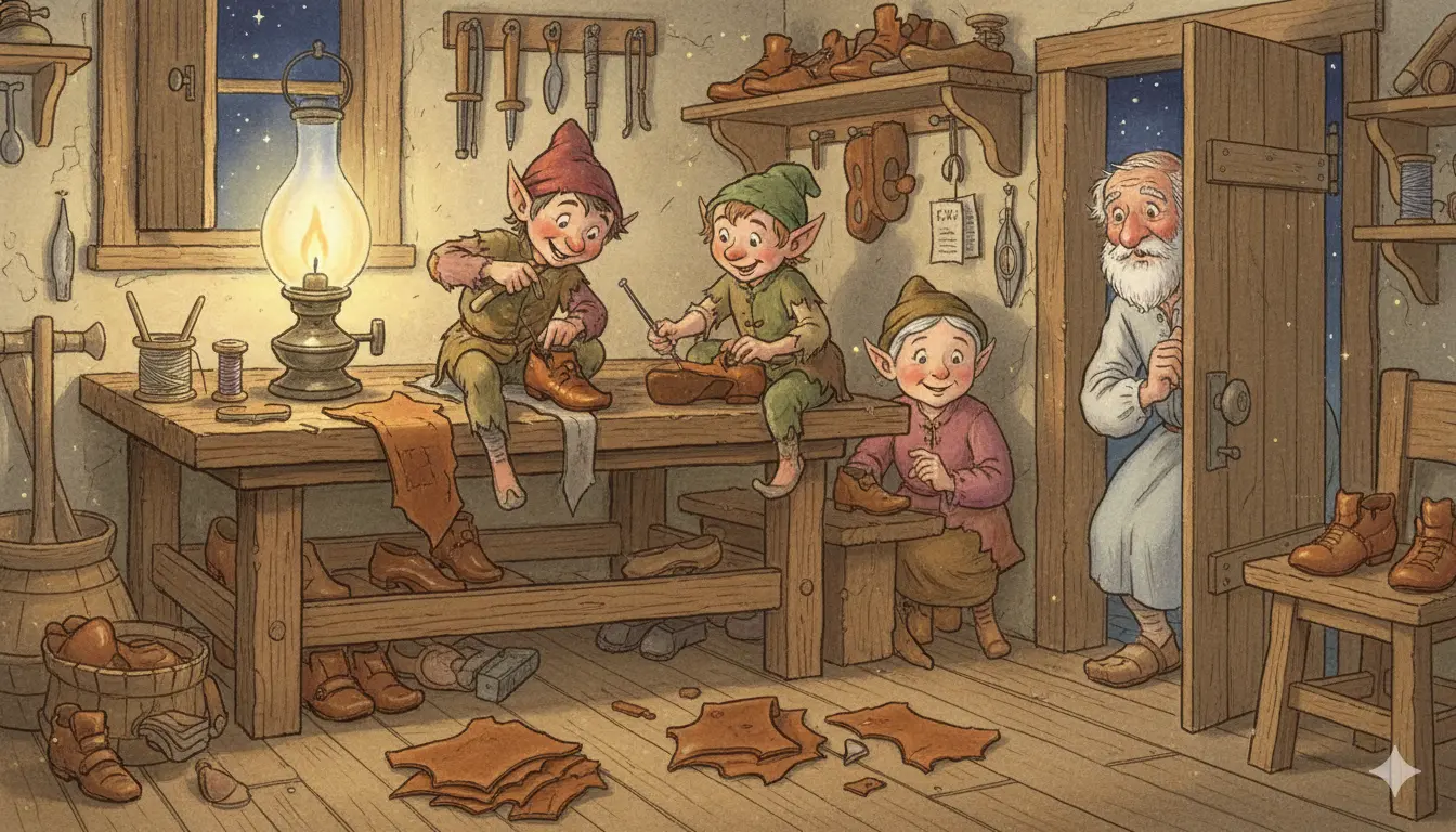 Los Duendes y El Zapatero - El cuento de los hermanos Grimm