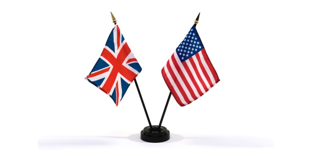 Diferenças entre o inglês britânico e o americano