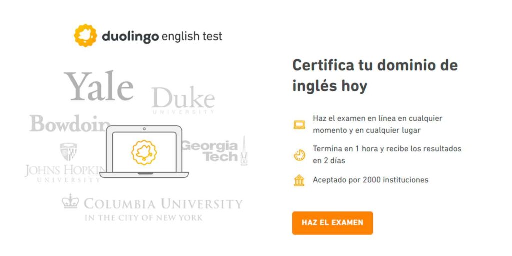 teste de inglês-duolingo